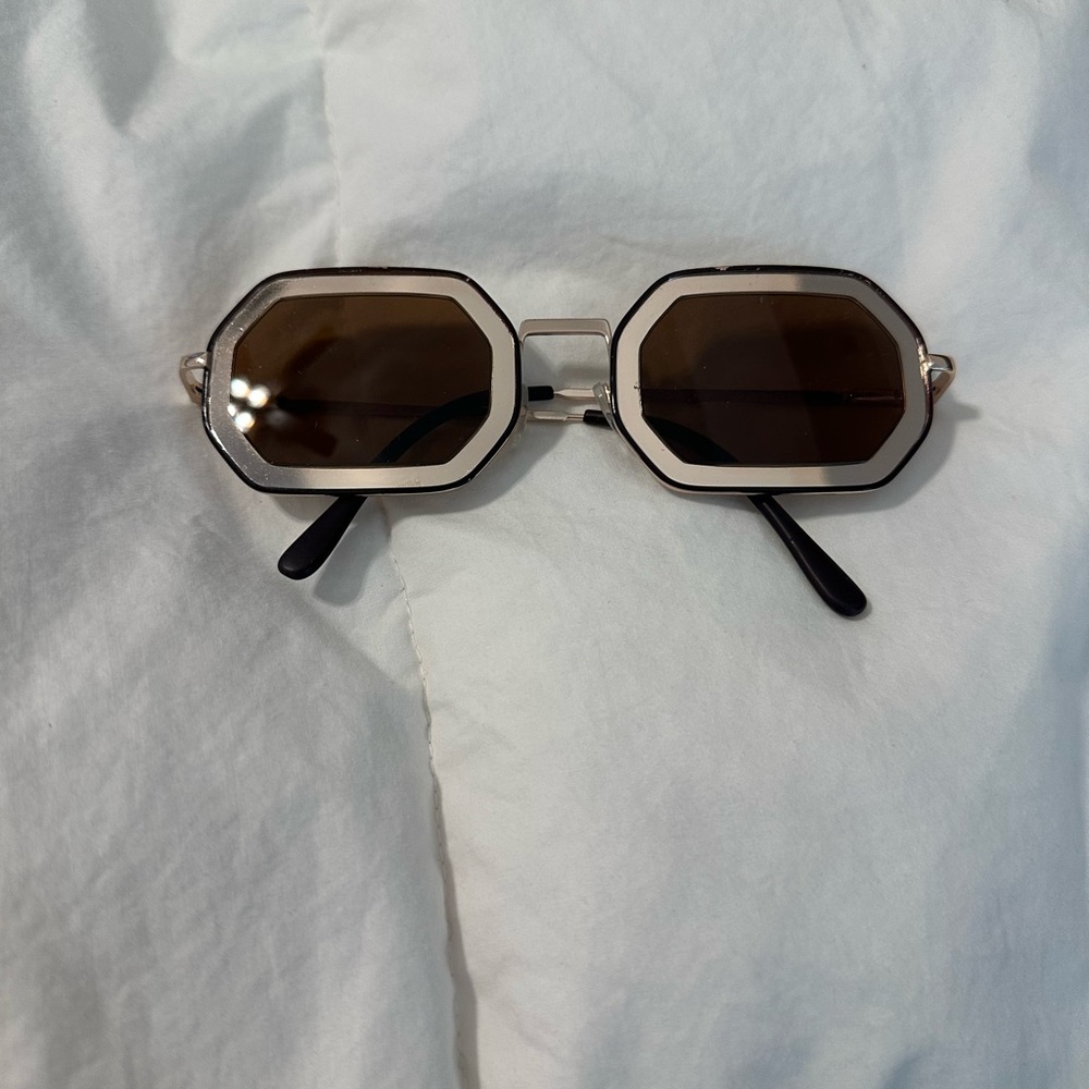 Stylish Brown and Silver Sunglasses